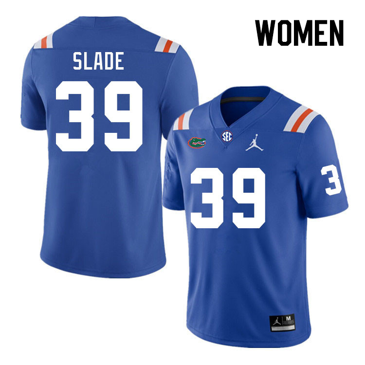 Women #39 Brayden Slade Florida Gators College Football Jerseys Stitched Sale-Throwback